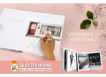 Sổ ký tên ngày cưới giảm 30%